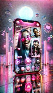 pink video call