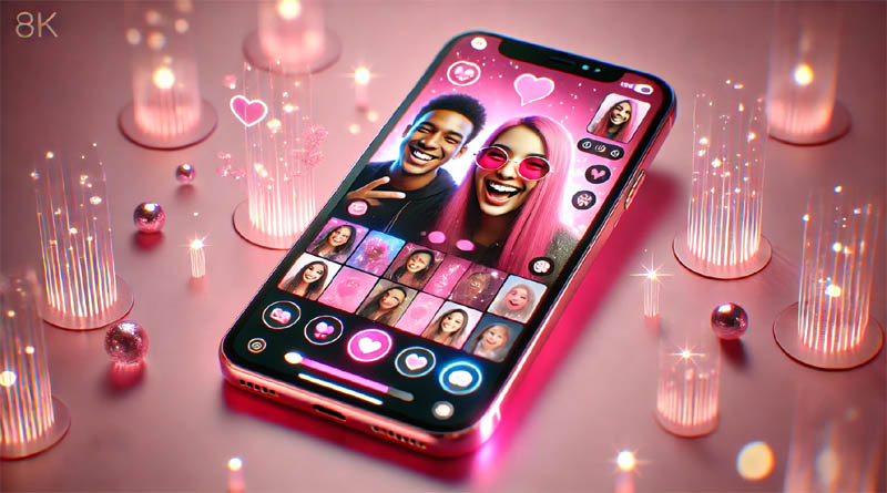 pink video call app
